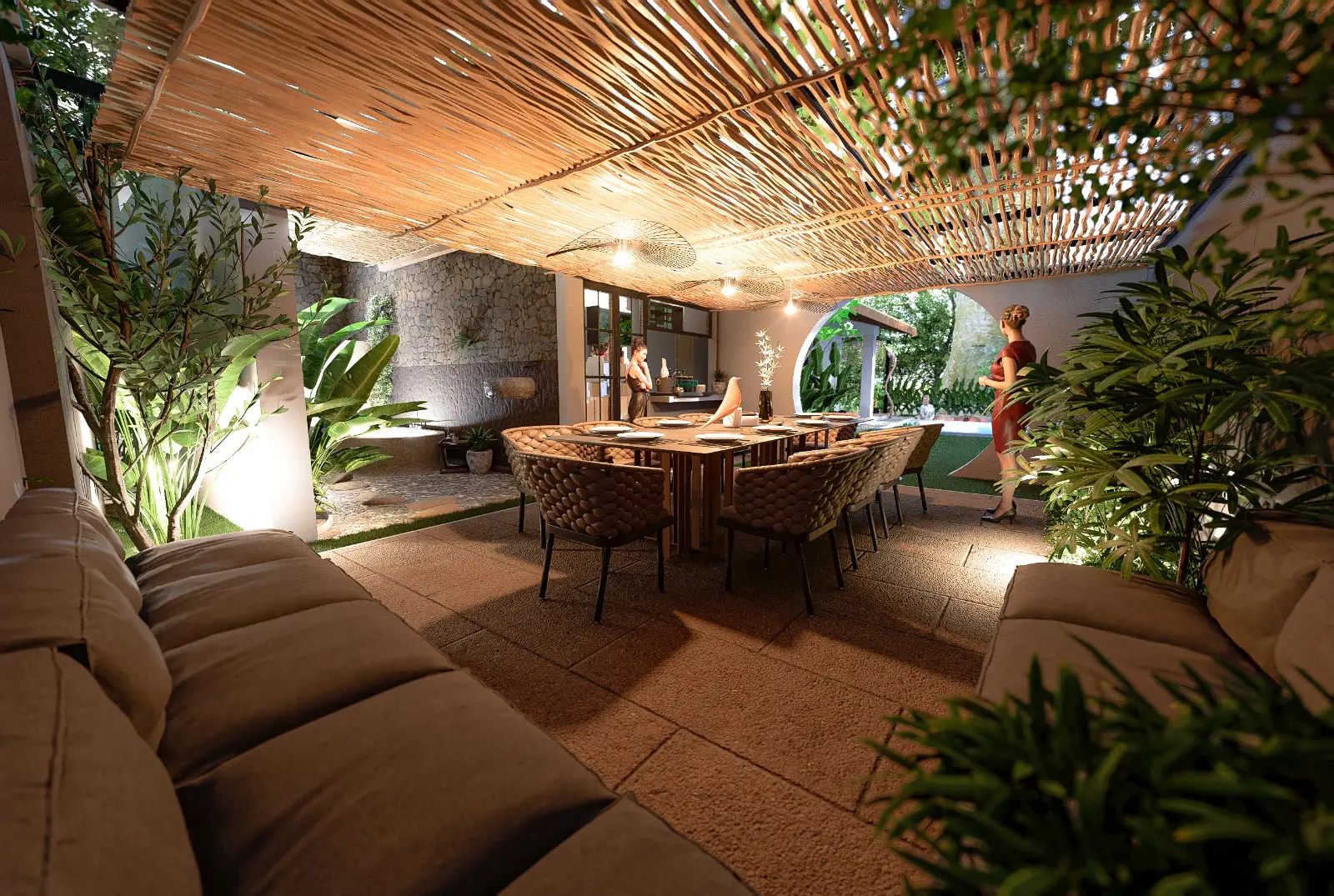 Renovation project in Dankotuwa with 3 bedrooms, 3 attached bathrooms, and modern design by expert architects in Sri Lanka